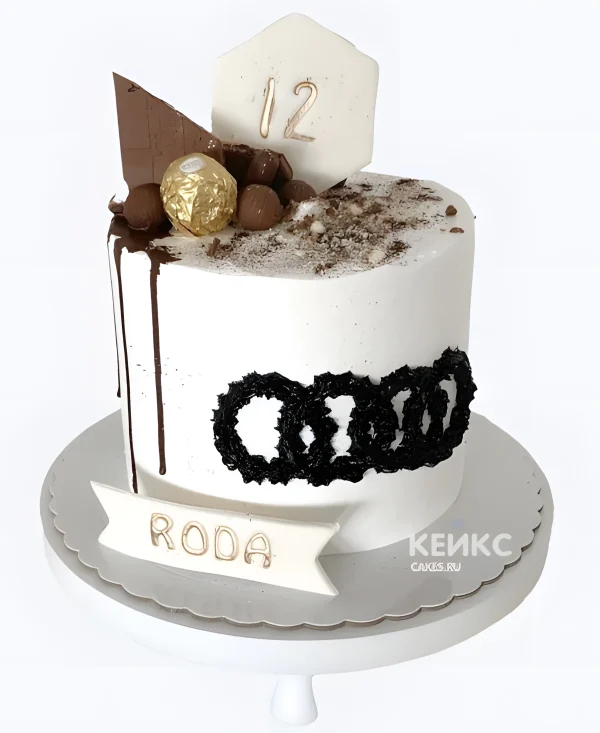 Торт Ауди со сладостями Фото