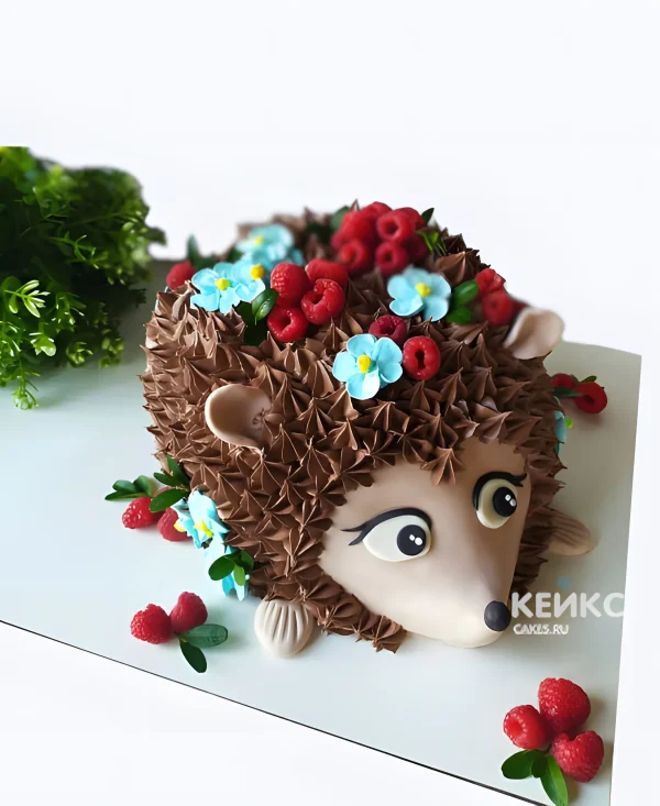 Торт 3D в форме ежика Фото