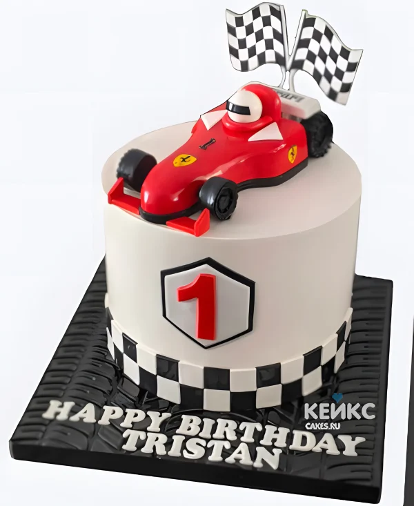 Торт Феррари на годик ребенку Фото