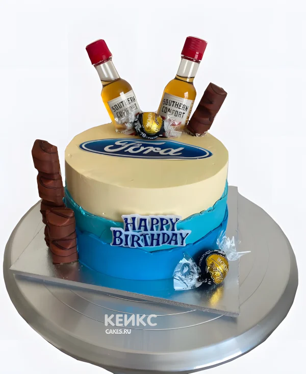 Торт Форд с бутылочками Фото