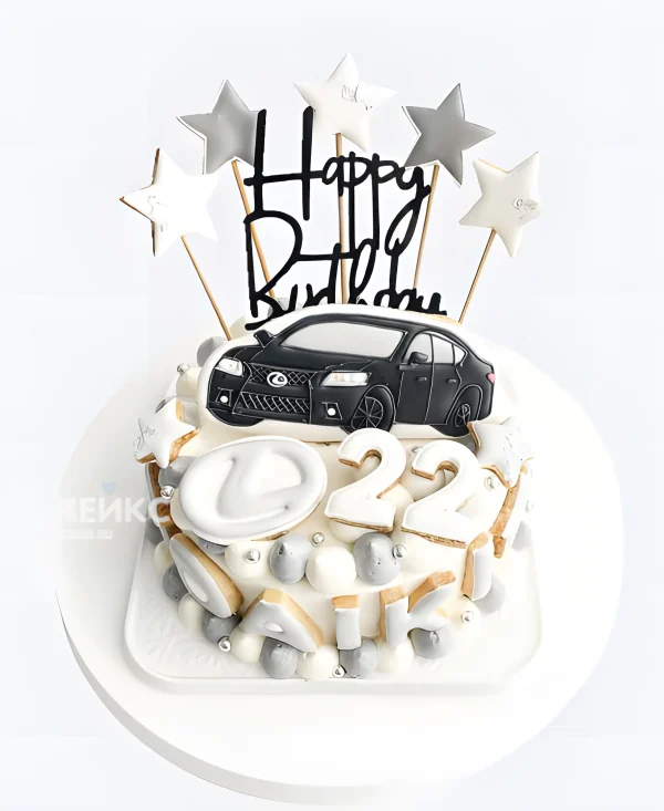 Торт Лексус на 22 года парню Фото