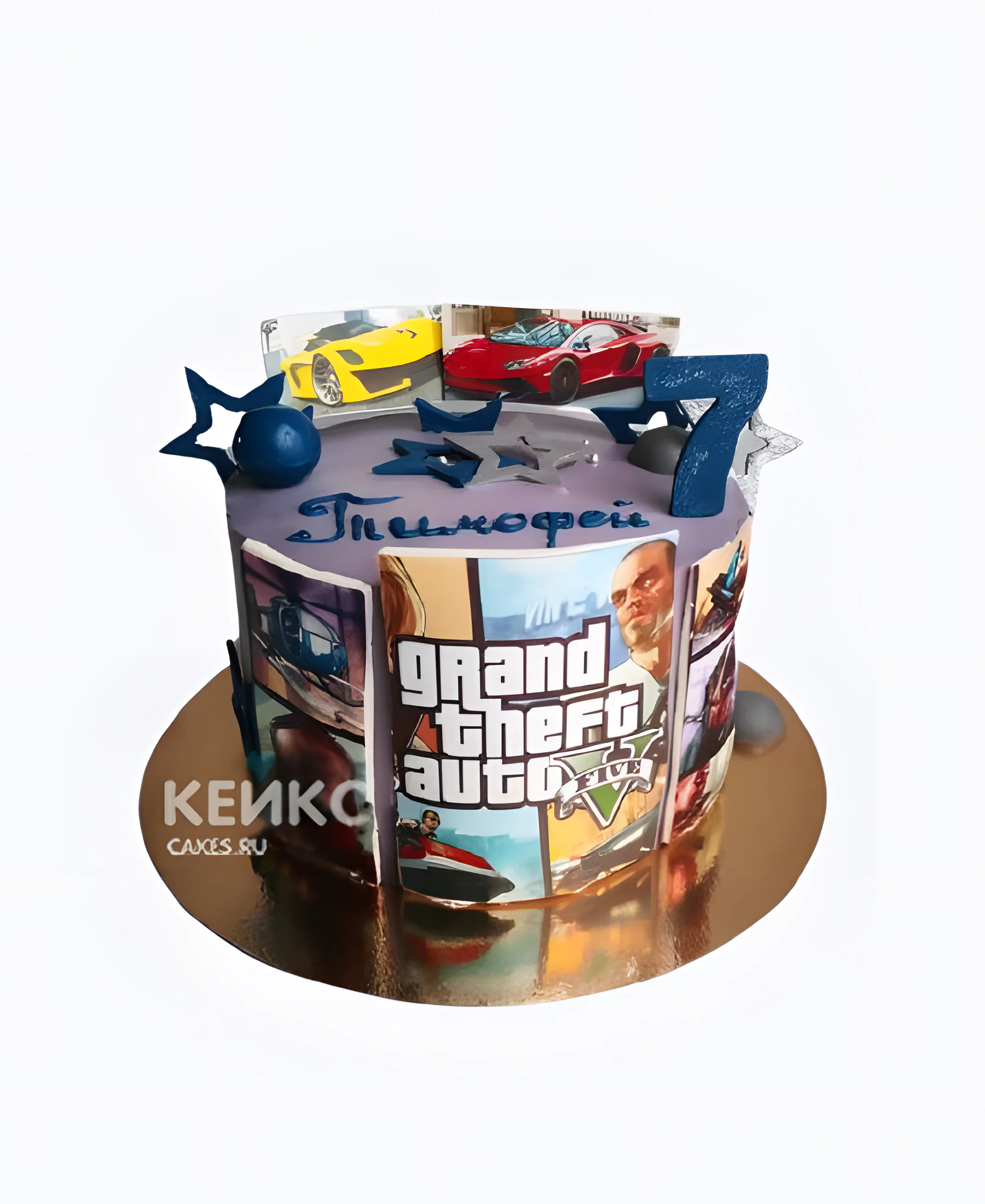 Торт мальчику на 7 лет GTA Фото