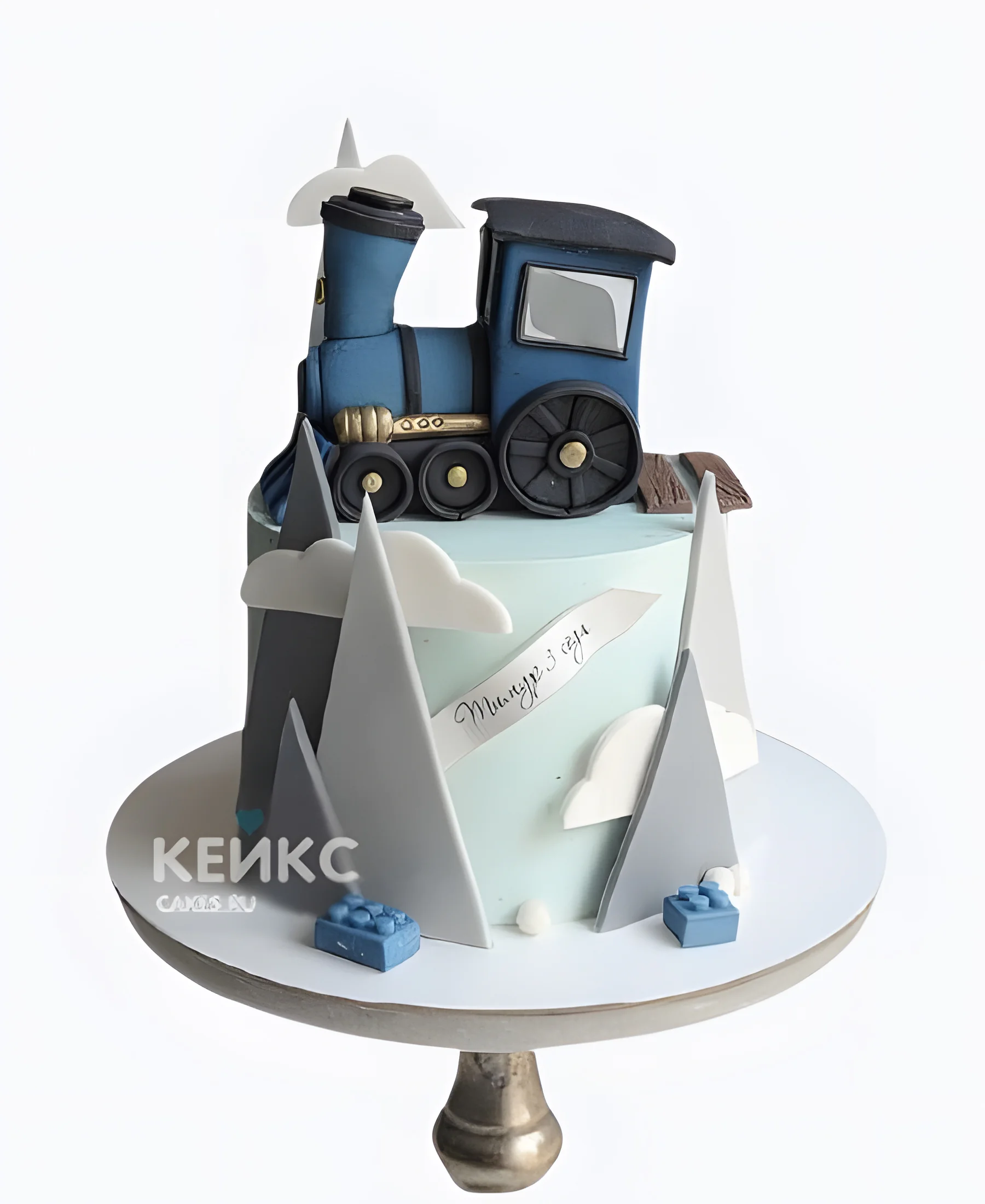 Торт мальчику на 7 лет с паровозиком Фото