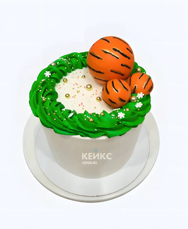 Торт мальчику на 8 лет с баскетбольными мячами Фото