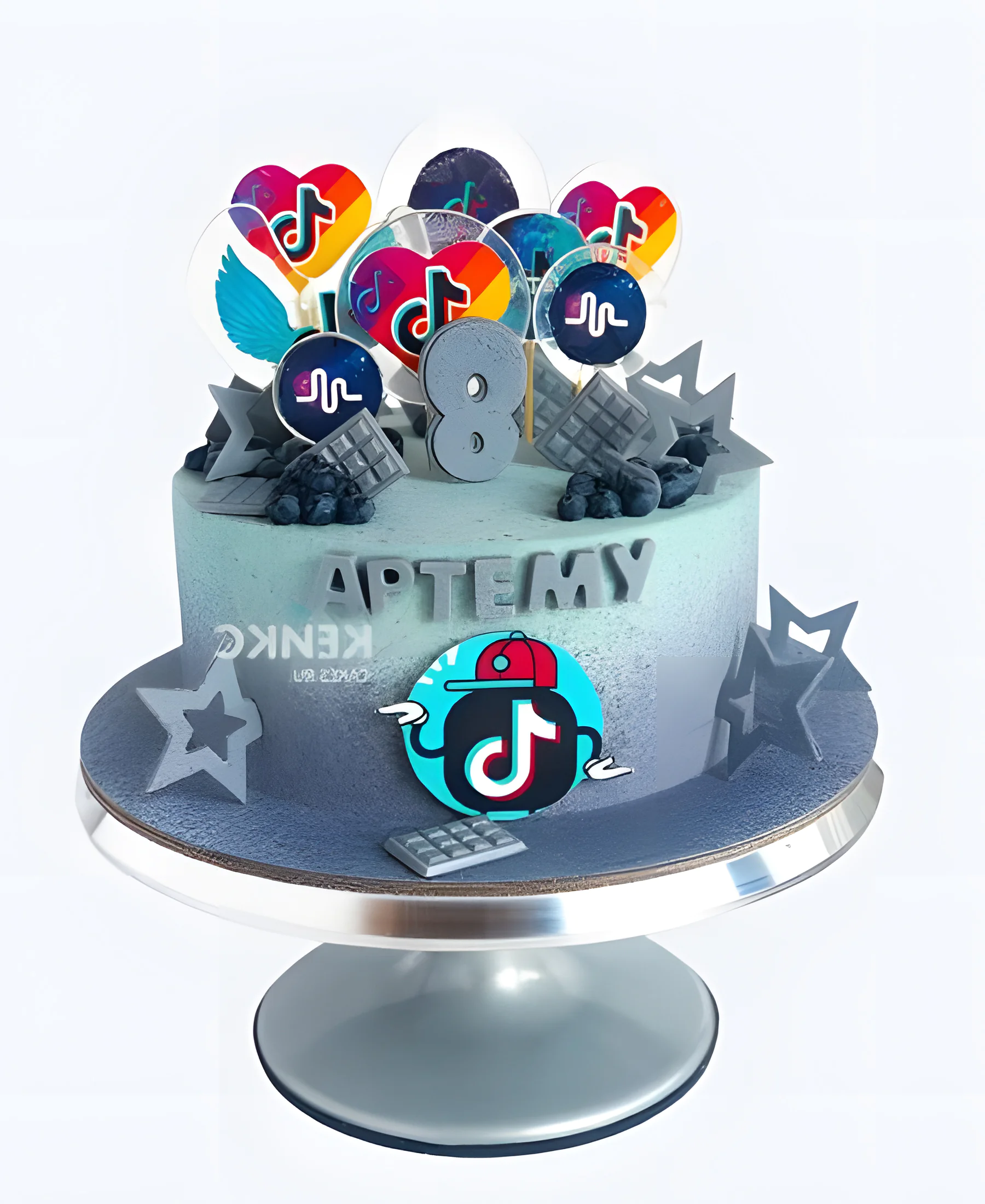 Торт мальчику на 8 лет с тик ток Фото