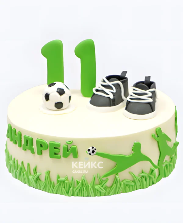 Торт на 11 лет мальчику футболисту Фото