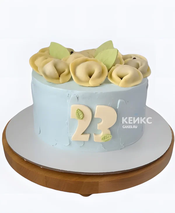 Торт на 23 февраля с пельменями Фото