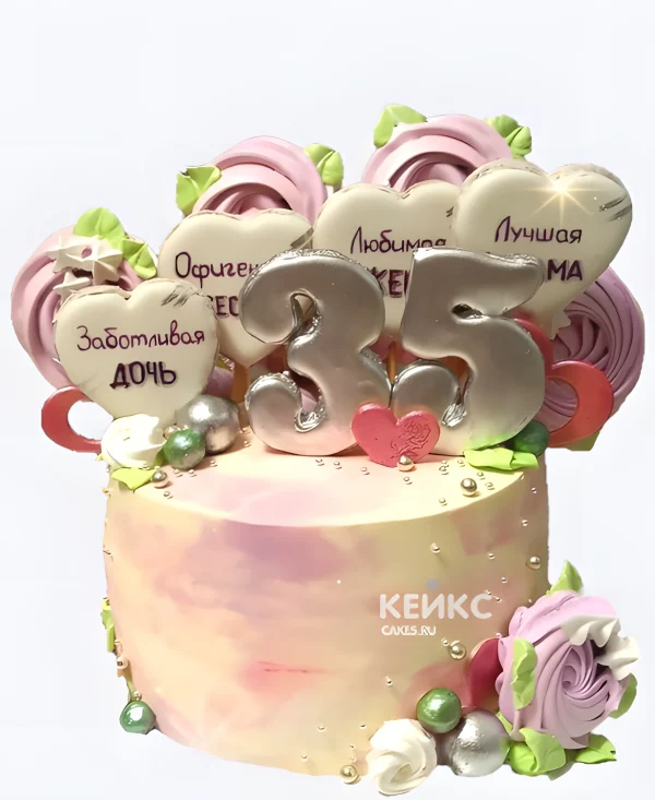 Торт на день рождения женщине 35 лет Фото