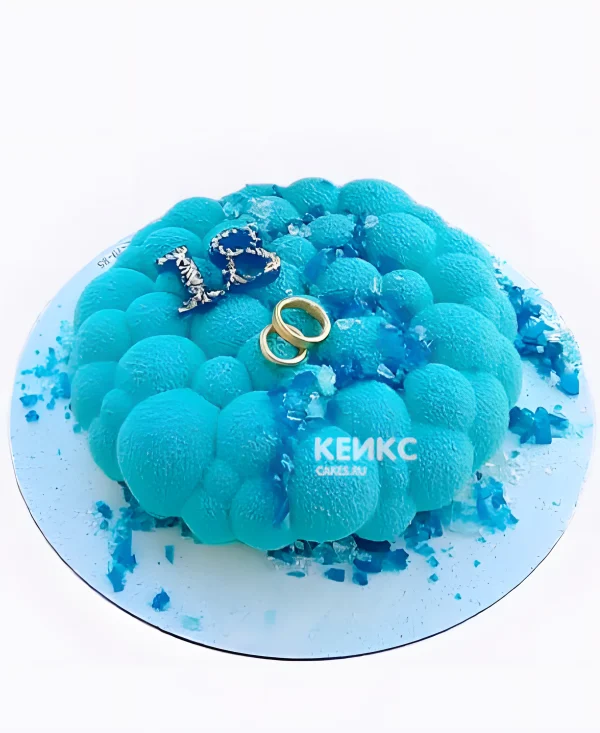 Торт на бирюзовую свадьбу 18 лет Фото