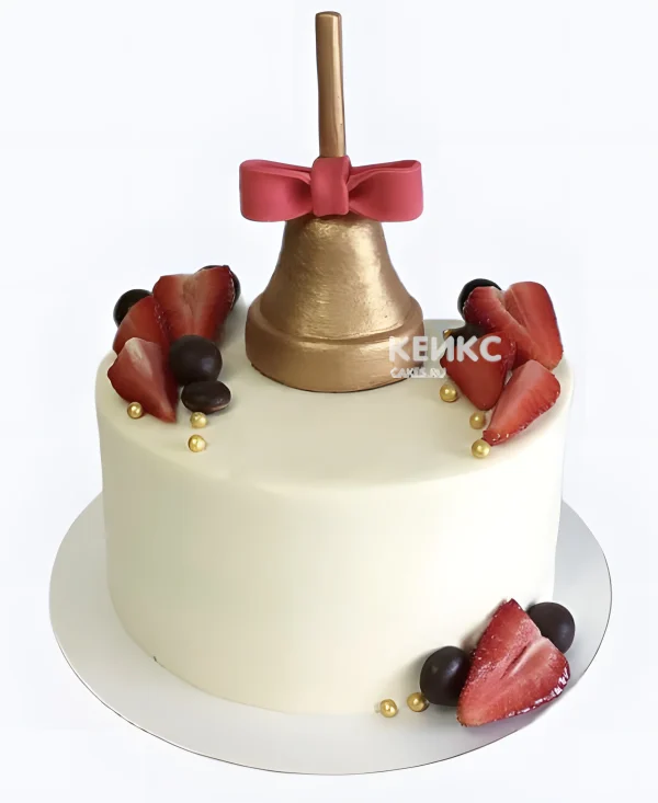 Торт на последний звонок минималистичный Фото