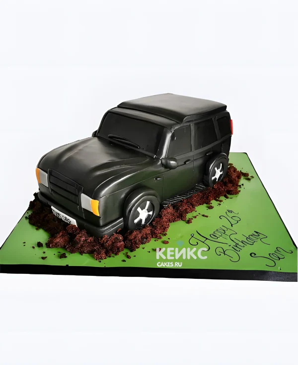 Торт Рендж Ровер в земле Фото