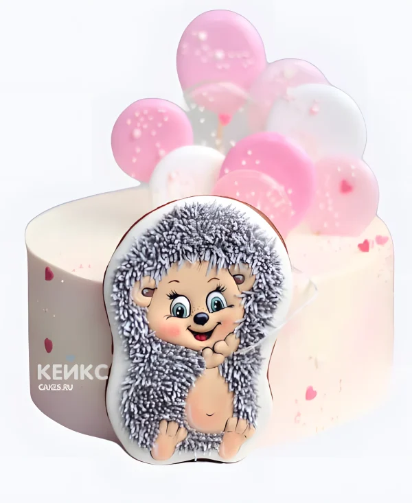 Торт с ежиком на прянике Фото