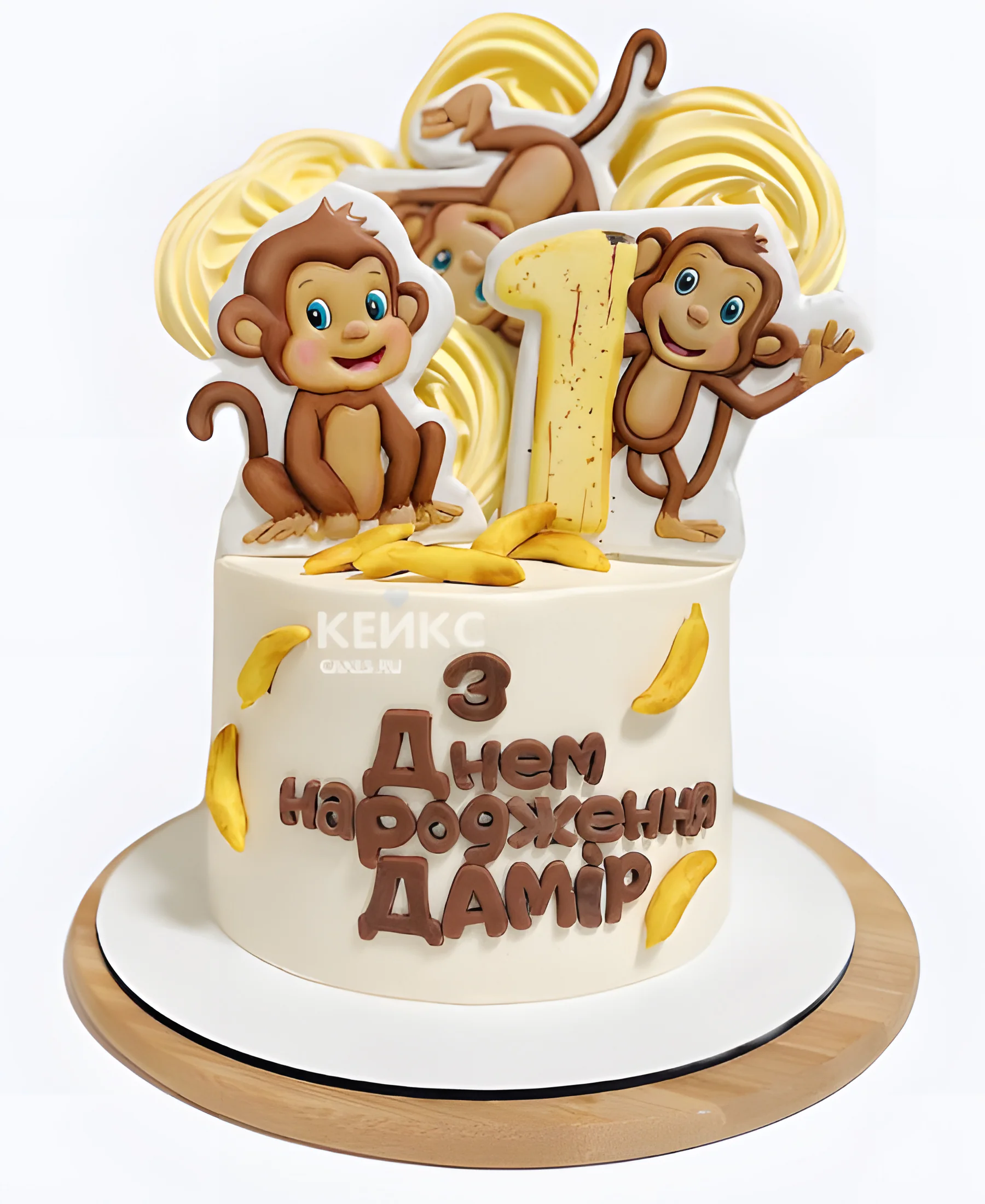 Торт с обезьянками для мальчика Фото