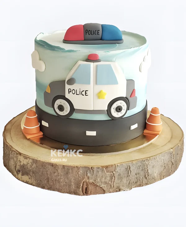 Торт с полицейской машиной Фото
