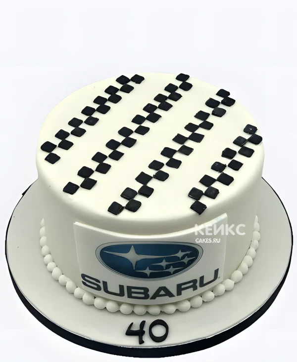 Торт Субару на 40 лет Фото