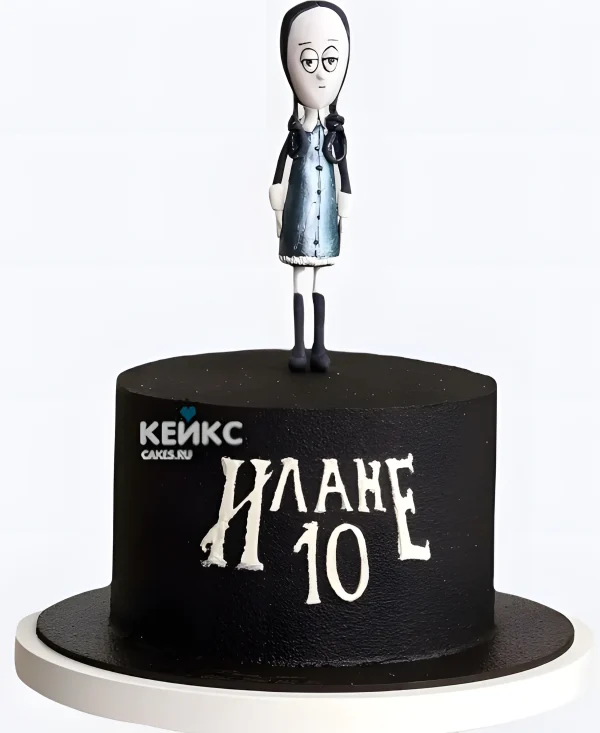 Торт в стиле семейки Адамс Фото