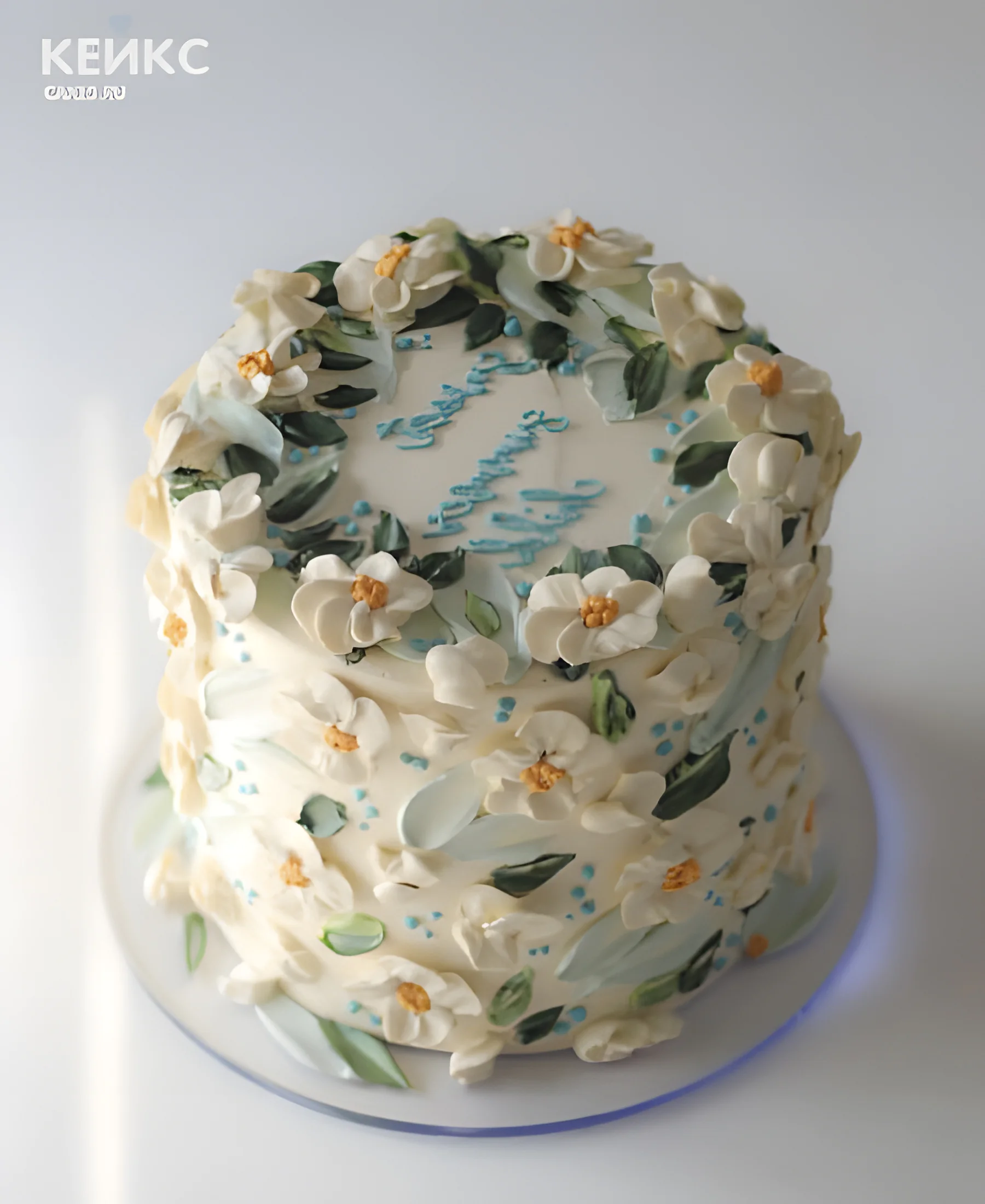 Весенний эстетичный бенто-торт Фото