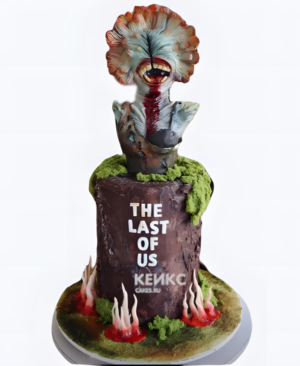 Высокий торт в стиле сериала Одни из нас Фото