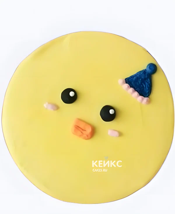 Желтый бенто-торт на рождение Фото