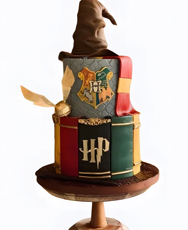 Тортик с шарфами из факультетов Хогвартса Фото
