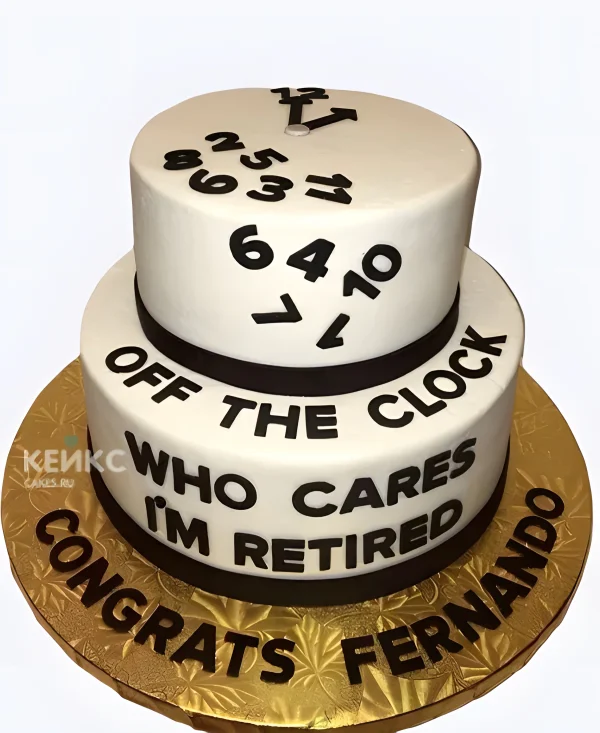 Торт на юбилей дедушке с цифрами Фото