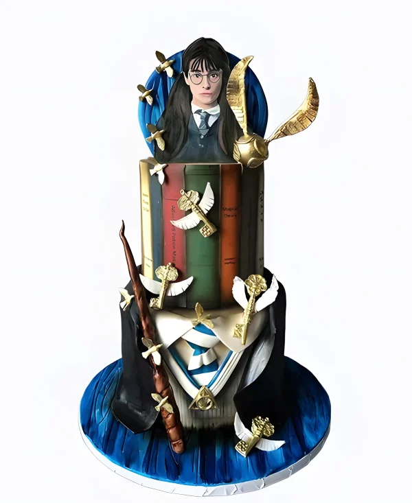 Детский торт Гарри Поттер с волшебными ключами Фото