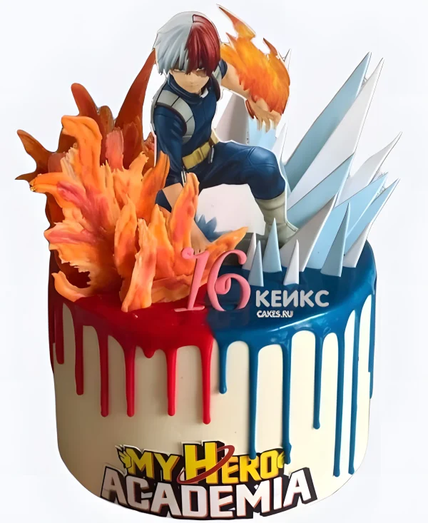 Торт в стиле аниме Моя Геройская Академия Фото