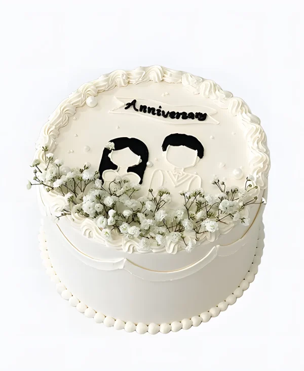 Белый свадебный торт Нарядный Фото