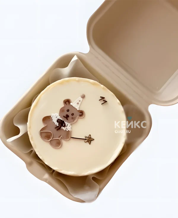 Бенто-торт на 11 лет с мишкой Фото