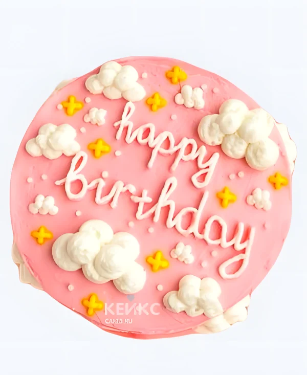 Розовый бенто-тортик на 11 лет дочке Фото