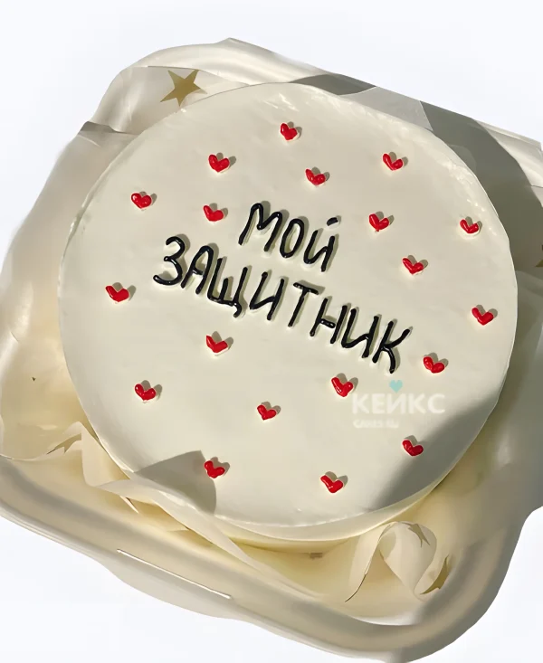 Бенто-торт любимому защитнику Фото