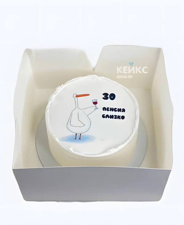 Бенто-торт на 30 лет с фотопечатью Фото