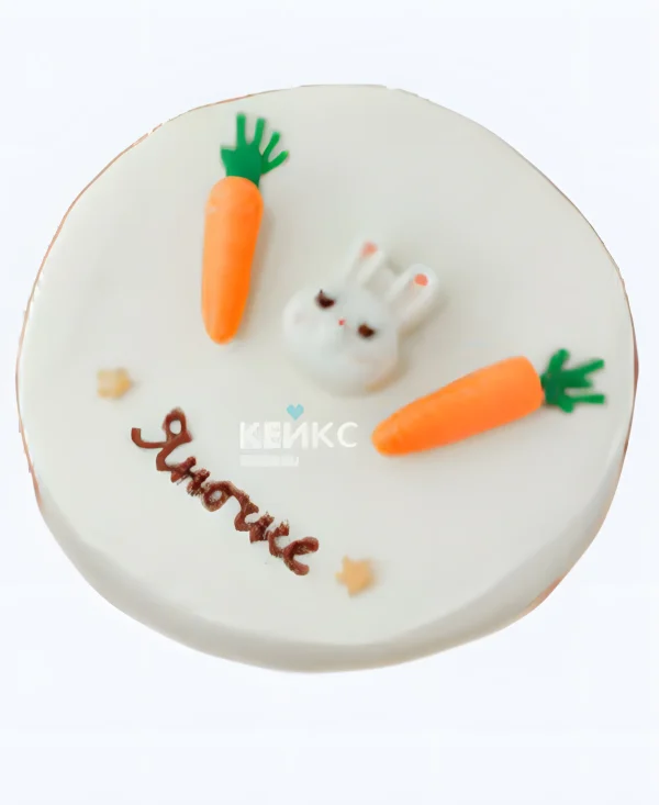 Бенто-торт на 8 лет с морковками Фото