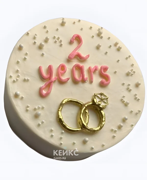 Бенто-торт на бумажную годовщину свадьбы 2 года Фото
