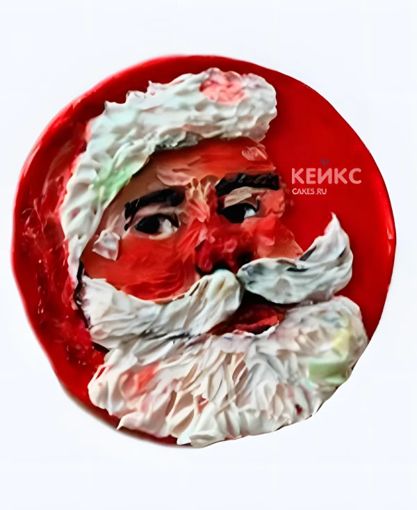 Бенто торт на новый год с дедом Морозом Фото