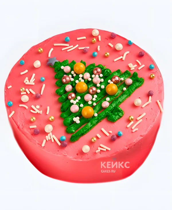 Бенто торт на новый год с шариками Фото