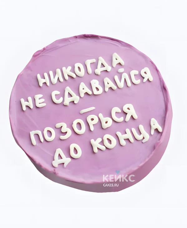 Бенто-торт парню Позорься до конца Фото