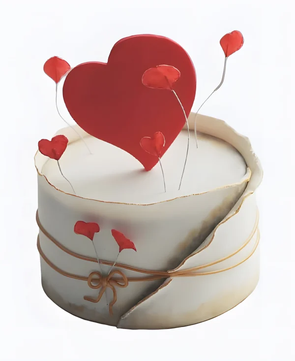 Бенто-торт Взлет сердец Фото