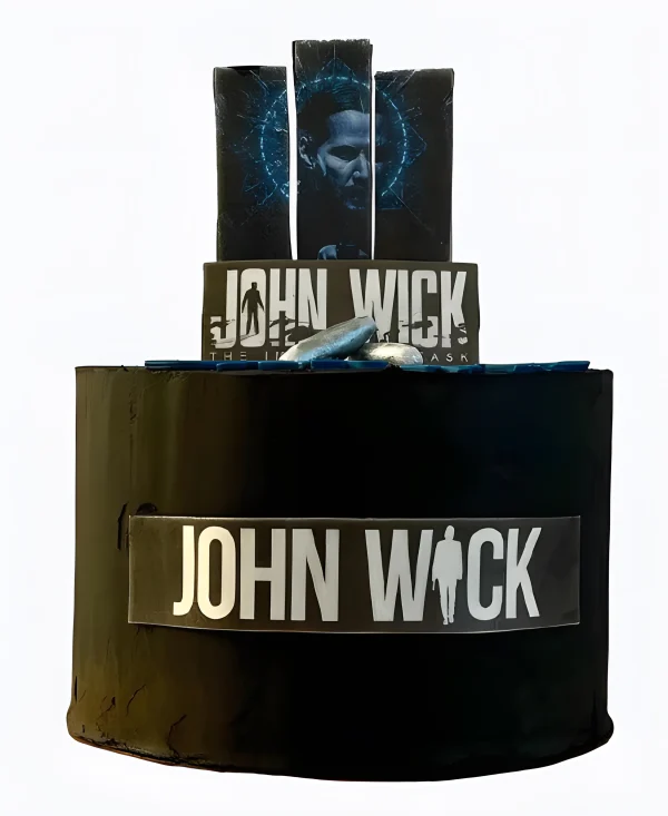 Черный торт по мотивам Джона Уика Фото