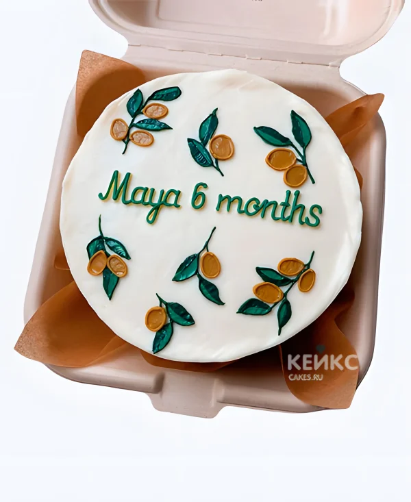 Детский бенто торт на 6 месяцев Фото