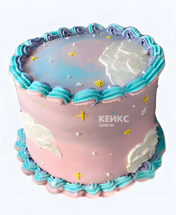 Детский космический бенто торт Фото