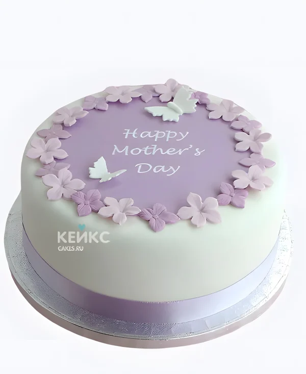 Эстетичный торт на день матери Фото