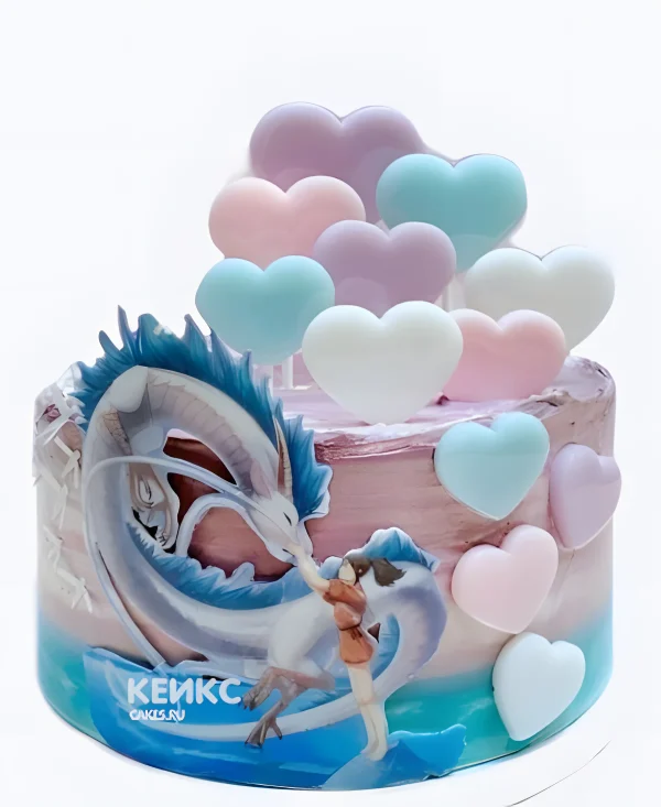 Торт в дизайне мультфильма Унесенные призраками Фото