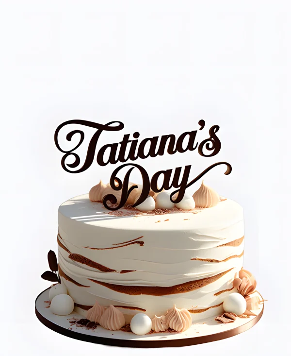 Эстетичный торт на Татьянин день Фото