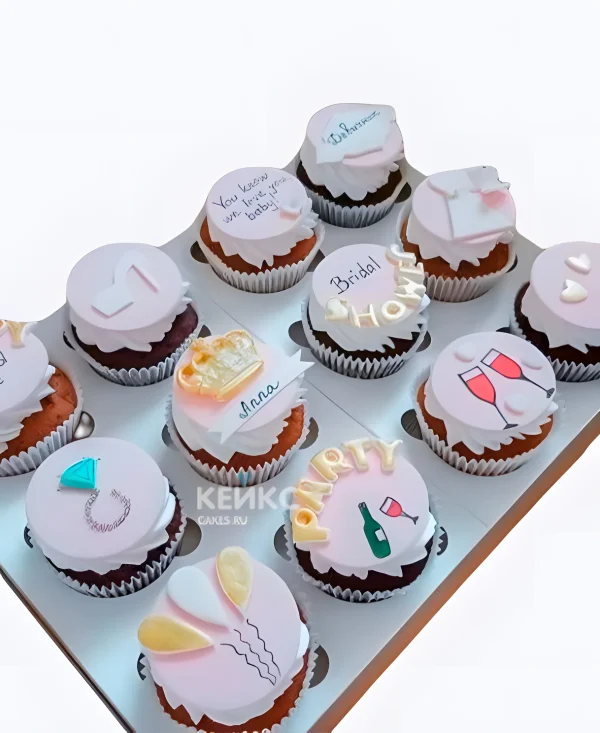 Капкейки на девичник Значки Фото