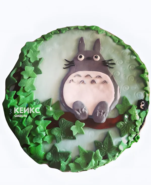 Бенто-торт Тоторо на ветке Фото