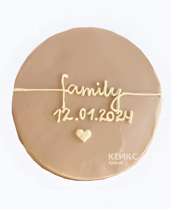 Маленький свадебный торт Семья Фото