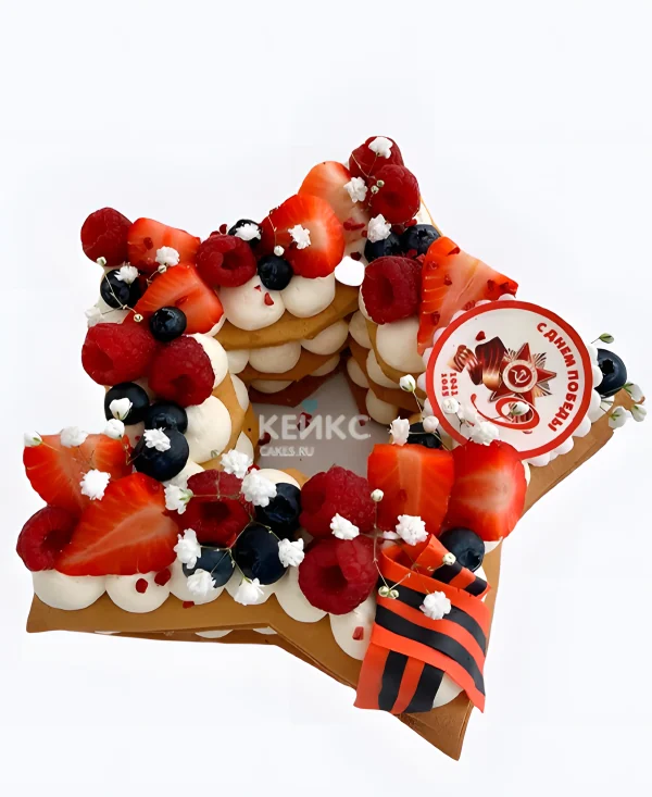 Медовый торт на День Победы Фото