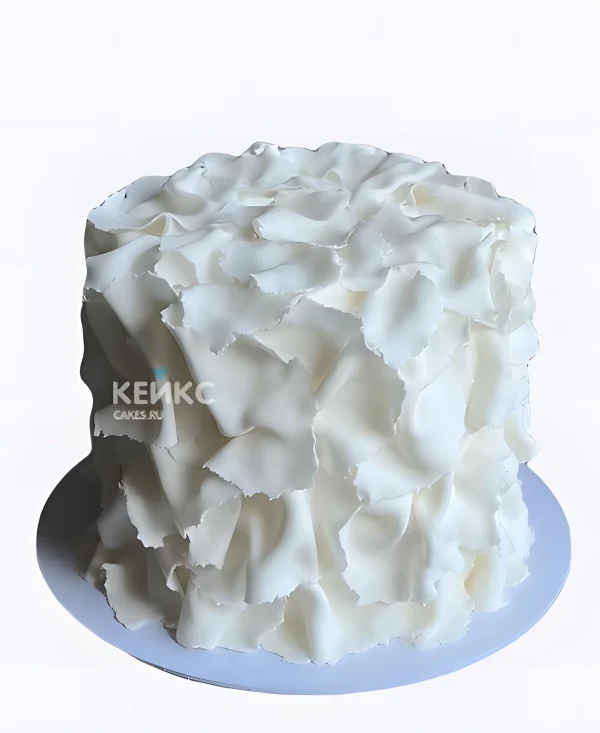 Свадебный одноярусный торт минимализм Фото