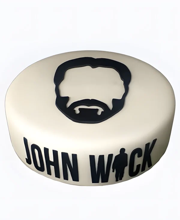Минималистичный торт Джон Уик Фото